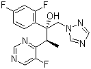Voriconazole molecular structure (CAS 137234-62-9)