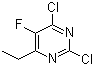 structure of CAS# 137234-85-6, 2,4-Dichloro-6-ethyl-5-fluoropyrimidine