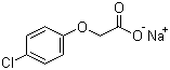 4-氯苯氧乙酸钠分子结构 (CAS 13730-98-8)