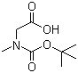 structure of CAS# 13734-36-6, N-叔丁氧羰基肌氨酸