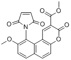 structure of CAS# 137350-66-4, 甲基10-(2,5-二氧代-2,5-二氢-1H-吡咯-1-基)-9-甲氧基-3-氧代-3H-苯并[f]色烯-2-羧酸酯