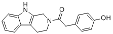 structure of CAS# 1373764-75-0, 2-(4-羟基苯基)-1-(1,3,4,9-四氢吡啶并[3,4-b]吲哚-2-基)乙酮