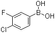 structure of CAS# 137504-86-0, 4-Chloro-3-fluorophenylboronic acid