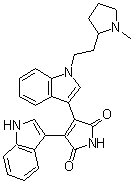 structure of CAS# 137592-45-1, 双吲哚马来酰亚胺 II