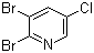 structure of CAS# 137628-17-2, 2,3-Dibromo-5-chloropyridine