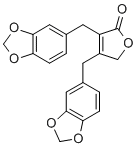 CAS 登录号：137809-97-3, 2,3-双(3,4-亚甲基二氧基苄基)丁-2-烯-4-内酯