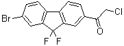 structure of CAS# 1378387-81-5, 1-(7-溴-9,9-二氟-9H-芴-2-基)-2-氯乙酮