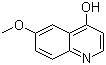 6-甲氧基-4-羟基喹啉分子结构 (CAS 13788-72-2)