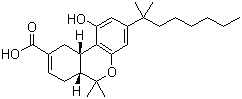 CAS # 137945-48-3, Ajulemic acid, (6aR,10aR)-1-Hydroxy-6,6-dimethyl-3-(2-methyloctan-2-yl)-6a,7,10,10a-tetrahydrobenzo[c]chromene-9-carboxylic acid