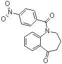 CAS # 137975-89-4, 1,2,3,4-Tetrahydro-1-(4-nitrobenzoyl)-5H-1-benzazepin-5-one, 1-(4-Nitrobenzoyl)-1,2,3,4-tetrahydro-5H-benzo[b]azepin-5-one