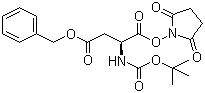 CAS 登录号：13798-75-9, N-叔丁氧羰基-L-天冬氨酸 4-苄酯 1-(N-羟基丁二酰亚胺)酯