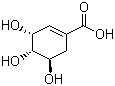 CAS 登录号：138-59-0, 莽草酸, 3,4,5-三羟基-1-环己烯-1-甲酸