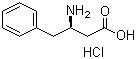 structure of CAS# 138165-77-2, L-beta-Homophenylalanine hydrochloride