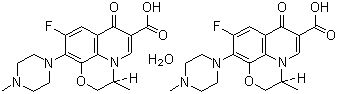 structure of CAS# 138199-71-0, 左氧氟沙星水合物
