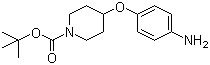 structure of CAS# 138227-63-1, 4-(4-氨基苯氧基)-1-哌啶甲酸叔丁酯