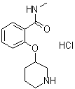 CAS 登录号：1383132-75-9, N-甲基-2-(3-哌啶基氧基)苯甲酰胺盐酸盐