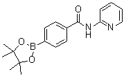 structure of CAS# 1383385-64-5, N-(吡啶-2-基)-4-(4,4,5,5-四甲基-1,3,2-二氧硼杂环戊烷-2-基)苯甲酰胺
