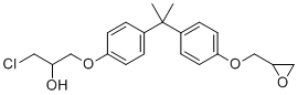 structure of CAS# 13836-48-1, Bisphenol A (3-chloro-2-hydroxypropyl)glycidyl ether