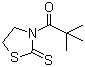 CAS # 138459-91-3, 2,2-Dimethyl-1-(2-thioxo-3-thiazolidinyl)-1-propanone, 3-(2,2-Dimethyl-1-oxopropyl)-2-thiazolidinethione, 3-(2,2-Dimethylpropanoyl)-1,3-thiazolidine-2-thione, 3-Pivaloylthiazolidine-2-thione