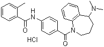 structure of CAS# 138470-70-9, Mozavaptan hydrochloride