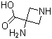 structure of CAS# 138650-25-6, 3-氨基氮杂环丁烷-3-羧酸