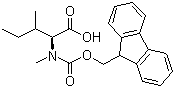 structure of CAS# 138775-22-1, Fmoc-N-甲基-L-异亮氨酸