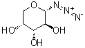alpha-D-阿拉伯吡喃糖基叠氮化物分子结构 (CAS 138892-04-3)