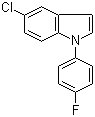 structure of CAS# 138900-22-8, 5-Chloro-1-(4-fluorophenyl)-1H-indole