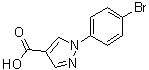 structure of CAS# 138907-85-4, 1-(4-溴苯基)-1H-吡唑-4-羧酸