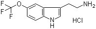 5-(三氟甲氧基)-1H-吲哚-3-乙胺盐酸盐分子结构 (CAS 1389313-40-9)