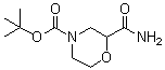structure of CAS# 1389674-61-6, 2-(氨基羰基)-4-吗啉羧酸叔丁酯