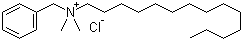 十四烷基二甲基苄基氯化铵分子结构 (CAS 139-08-2)