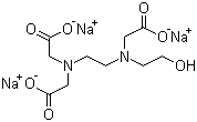 CAS 登录号：139-89-9, N-(2-羟基乙基)乙二胺-N,N',N'-三乙酸三钠盐