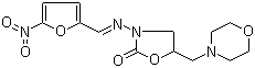 CAS 登录号：139-91-3, 呋喃他酮, 呋喃它酮, 呋吗唑酮, 5-(4-吗啉基甲基)-3-(5-硝基-2-呋喃亚基氨基)-2-恶唑啉酮