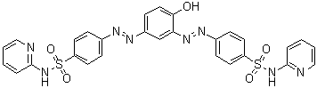 CAS # 1391062-35-3, 4-[4-Hydroxy-3-[4-(pyridin-2-ylsulfamoyl)phenyl]diazenylphenyl]diazenyl-N-pyridin-2-ylbenzenesulfonamide