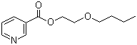 CAS # 13912-80-6, Nicoboxil, Butoxyethyl nicotinate, 3-Pyridinecarboxylic acid 2-butoxyethyl ester