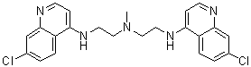 structure of CAS# 1391426-22-4, N2-(7-氯-4-喹啉基)-N1-[2-[(7-氯-4-喹啉基)氨基]乙基]-N1-甲基-1,2-乙二胺