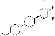 structure of CAS# 139215-80-8, [trans(trans)]-5-(4'-Ethyl[1,1'-bicyclohexyl]-4-yl)-1,2,3-trifluorobenzene