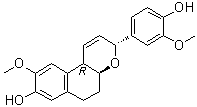 CAS # 1392476-32-2, Musellarin B, (3R,4aS,10bR)-4a,5,6,10b-Tetrahydro-3-(4-hydroxy-3-methoxyphenyl)-9-methoxy-3H-naphtho[2,1-b]pyran-8-ol