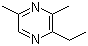 structure of CAS# 13925-07-0, 2-Ethyl-3,5-dimethylpyrazine