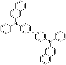 structure of CAS# 139255-17-7, N,N'-二(萘-2-基)-N,N'-二(苯基)联苯-4,4'-二胺
