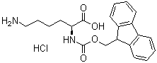 structure of CAS# 139262-23-0, Nalpha-Fmoc-L-lysine hydrochloride