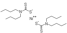 structure of CAS# 13927-77-0, Nickel dibutyldithiocarbamate