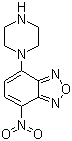 structure of CAS# 139332-66-4, 4-硝基-7-哌嗪苯并氧杂噁二唑