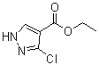 structure of CAS# 1393667-83-8, 3-氯-1H-吡唑-4-羧酸乙酯