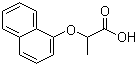 2-(1-Naphthalenyloxy)propanoic acid molecular structure (CAS 13949-67-2)