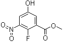 structure of CAS# 1394977-92-4, 2-氟-5-羟基-3-硝基苯甲酸甲酯