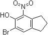 structure of CAS# 139515-86-9, 6-溴-2,3-二氢-4-硝基-1H-茚-5-醇