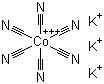 structure of CAS# 13963-58-1, 六氰合钴酸钾