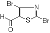 structure of CAS# 139669-95-7, 2,4-二溴噻唑-5-甲醛
